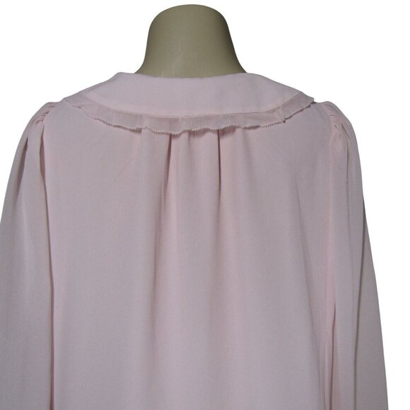 ARITZIA WILFRED Pink Pastel BUGSY Coquette Fairy Lolita Chiffon Mini Dress XS - Picture 6 of 11